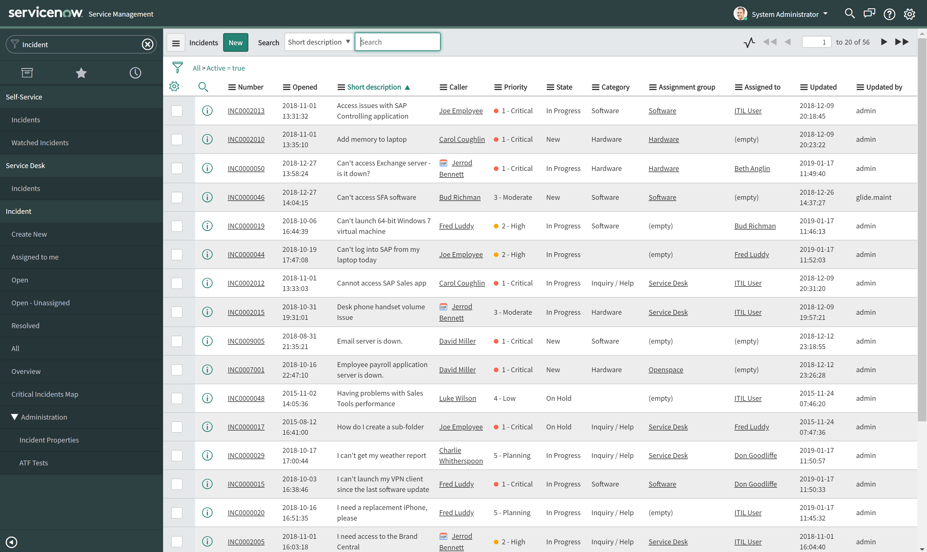 Exercise Navigating the UI CodeCreative A ServiceNow Blog